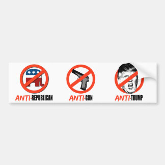 Autocollant De Voiture Anti-Atout Anti-Républicain d'Anti-Arme à feu -