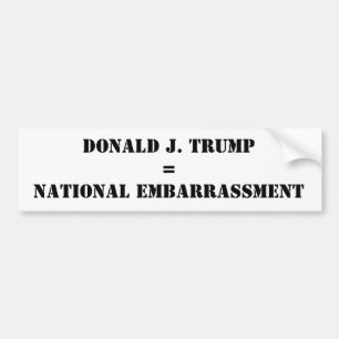 Autocollant De Voiture Anti-Atout d'embarras de Donald J. Trump National
