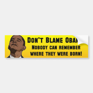 Autocollant De Voiture Anti Barack Obama Birther