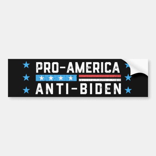 Autocollant De Voiture Anti-Biden Pro-America (Devant)