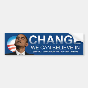 Autocollant De Voiture Anti changement d'Obama