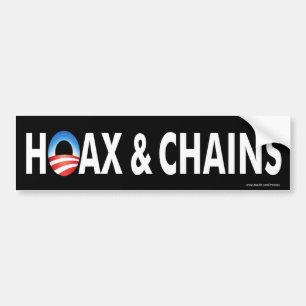 Autocollant De Voiture Anti de chaînes d'obama adhésif pour pare-chocs de