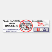 Autocollant De Voiture Anti-démocrate Alexandria Ocasio-Cortez (Devant)