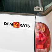 Autocollant De Voiture Anti-Démocrate "DemRats" (Sur camion)