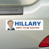 Autocollant De Voiture Anti Hillary Clinton (En voiture)