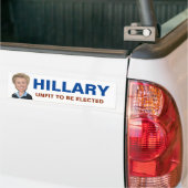 Autocollant De Voiture Anti Hillary Clinton (Sur camion)