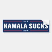 Autocollant De Voiture Anti-Kamunisme Kamala Sucks (Devant)