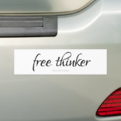 Autocollant De Voiture Anti New World Order Libre Thinker Independent (En voiture)