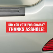 Autocollant De Voiture Anti-Obama (En voiture)