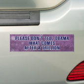Autocollant De Voiture Anti-Obama BumperSticker (En voiture)