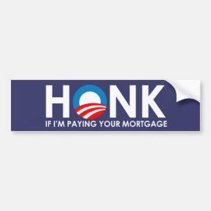Autocollant De Voiture Anti-Obama Bumpersticker - cornez si le paiement