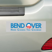 Autocollant De Voiture Anti-Obama - courbure plus de pour le changement (En voiture)
