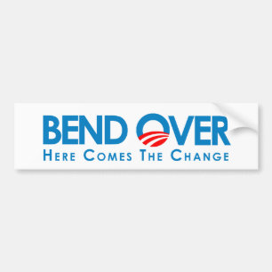 Autocollant De Voiture Anti-Obama - courbure plus de pour le changement
