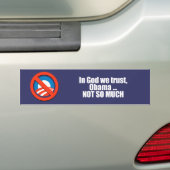 Autocollant De Voiture ANTI-OBAMA- dans Dieu nous faisons confiance, (En voiture)