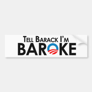 Autocollant De Voiture Anti-Obama - dites Barack Im Baroke