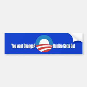 Autocollant De Voiture Anti Obama DuhBro a obtenu d'aller des adhésifs