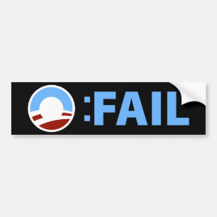 Autocollant De Voiture Anti-Obama : Échouer de Barack Obama