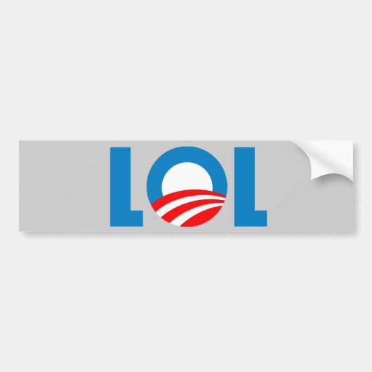 Autocollant De Voiture Anti-Obama - LOL (Devant)