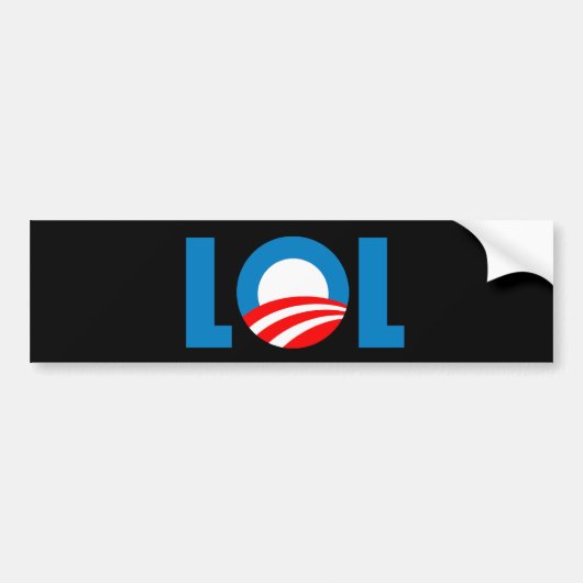 Autocollant De Voiture Anti-Obama - LOL (Devant)