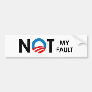 Autocollant De Voiture Anti-Obama - non mon noir de défaut