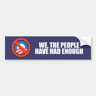 Autocollant De Voiture ANTI-OBAMA- nous les personnes avons eu assez