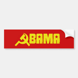 Autocollant De Voiture Anti-Obama - Obama est un communiste