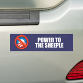 Autocollant De Voiture ANTI-OBAMA- puissance au sheeple (En voiture)