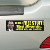 Autocollant De Voiture Anti Obama - substance libre - dette (En voiture)