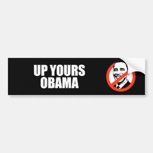 Autocollant De Voiture Anti-Obama - vers le haut du vôtre obama