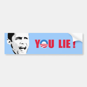 Autocollant De Voiture Anti-Obama - vous mensonge