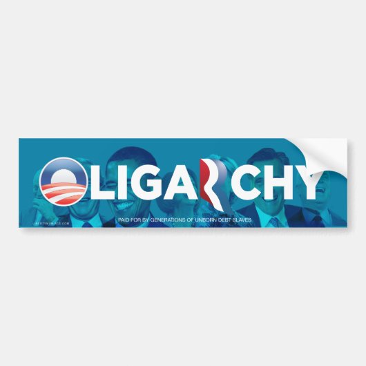 Autocollant De Voiture Anti-Obamny adhésif pour pare-chocs d'oligarchie (Devant)
