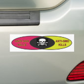 AUTOCOLLANT DE VOITURE ANTI-OGM ET VAX KILLS (En voiture)