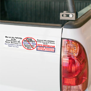 Autocollant De Voiture Anti-Phil Murphy NJ Démocrate Gouverneur