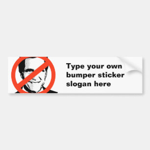 Autocollant De Voiture ANTI-ROMNEY : Anti-Gant Romney
