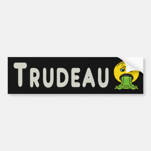 Autocollant De Voiture Anti-Trudeau (Devant)
