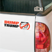 AUTOCOLLANT DE VOITURE ANTI-TRUMP - ATOUT DE DÉCHARGE - (Sur camion)