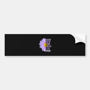 Autocollant De Voiture Août Anniversaire Femme Cadeau Drôle Daisy Aster C