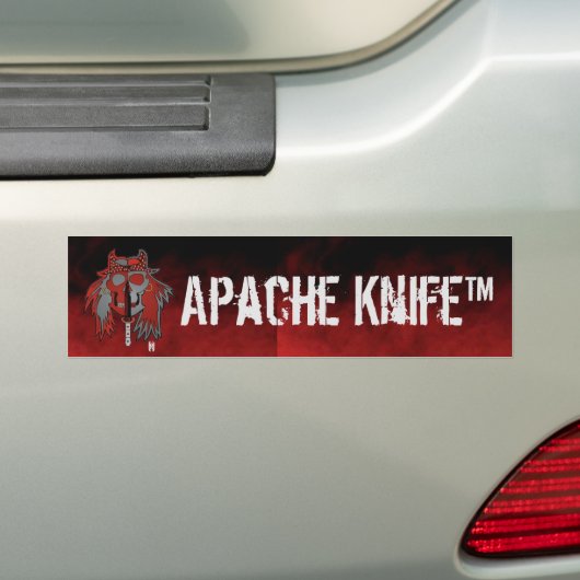 Autocollant De Voiture Apache Kinfe ®️ ™️ 🇺 🇸 Bumper Sticker (En voiture)