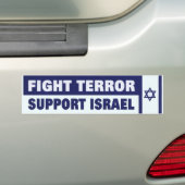 Autocollant De Voiture Appui Israël de terreur de combat (En voiture)