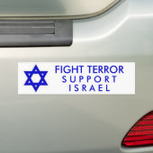 Autocollant De Voiture Appui Israël de terreur de combat (En voiture)