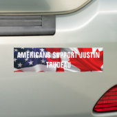 Autocollant De Voiture Appui Justin Trudeau d'Américains (En voiture)