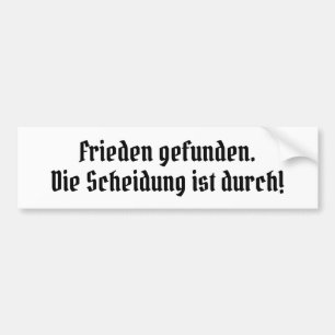 Autocollant De Voiture après le divorce