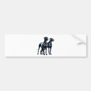 Autocollant De Voiture Aquarelle Great Danes