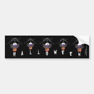 Autocollant De Voiture Araignée avec Jack-O-Lantern