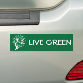 Autocollant De Voiture Arbre abstrait de blanc (En voiture)
