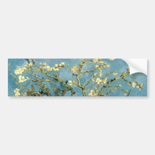 Autocollant De Voiture Arbre d'amande en fleurs par Van Gogh (Devant)