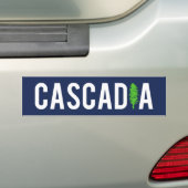 Autocollant De Voiture Arbre de Cascadia (En voiture)