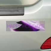 Autocollant De Voiture Arbre de Noël blanc d'argent violet élégant (On Car)
