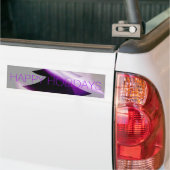 Autocollant De Voiture Arbre de Noël blanc d'argent violet élégant (On Truck)