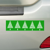 Autocollant De Voiture Arbre de Noël de la peau blanche (En voiture)